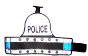 Part of our police kit duty equipment range this is ideal for police patrols, mounted police, police cyclists and motorway police. Its blue and red flashing LED's alert public of a police presence - use in road blocks, police stop checks and drink driving campaigns. police bikes and mounted police units get to emit light without cable!
