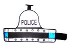 police strobe lights and LED's come no more effective than this police LED armband. Provide 360 degree of blue LED light output ideal for use by motorway police, mounted police units such as horse police and police cyclists. Police mounted sections benefit by being able to attach the armband to the person affording the police horse and rider 360 degree light output. Police bike units and police cyclists benefit in the same way.
