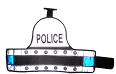 Police led armband is effective for all traffic police, mounted police units such as horse and police cyclists in particular as it offers 360 degree light output when compared to standard police strobe or blue LED personal lights. The LED armbands use 12 blue lights the armbands are also reflective.  police forum, police oracle, ukpolice online. police secials, policeuk.com