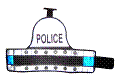 Police led armband is effective for all traffic police, mounted police units such as horse and police cyclists in particular as it offers 360 degree light output when compared to standard police strobe or blue LED personal lights. The LED armbands use 12 blue lights the armbands are also reflective.